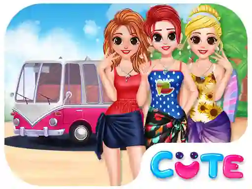 Besties Summer Vacation — безплатна онлайн игра
