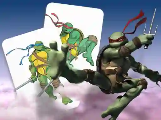 Ninja Turtles Memory card Match — безплатна онлайн игра
