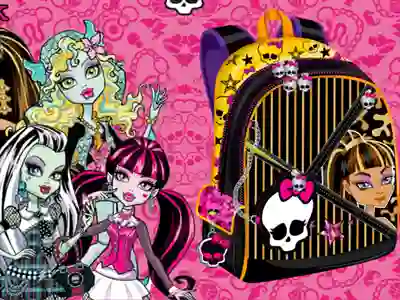 Monster High Backpack Design — безплатна онлайн игра