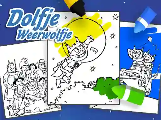 Coloring Alfie The Werewolf — безплатна онлайн игра