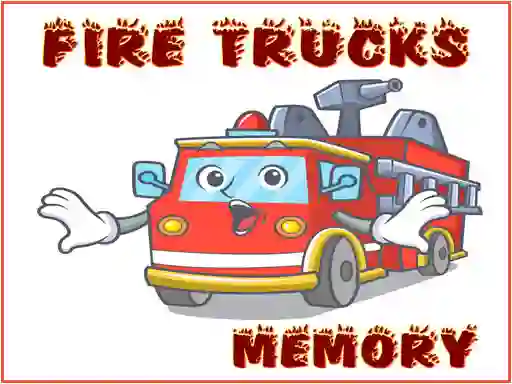 Fire Trucks Memory — безплатна онлайн игра