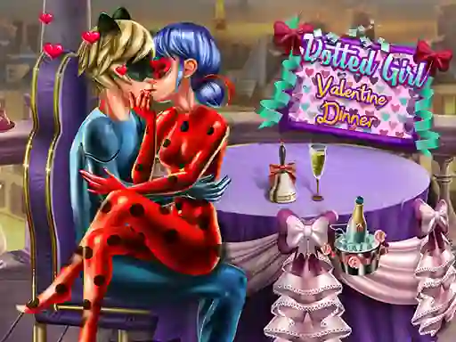 Dotted Girl Valentine Dinner — безплатна онлайн игра