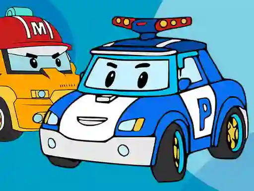 Robocar Coloring Book — безплатна онлайн игра