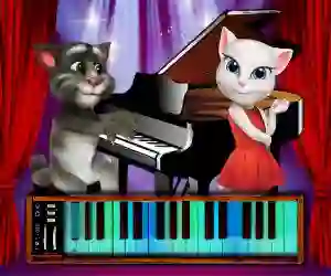 Talking Tom Piano Time — безплатна онлайн игра