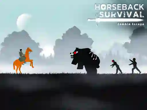 Horseback Survival Zombies Escape — безплатна онлайн игра