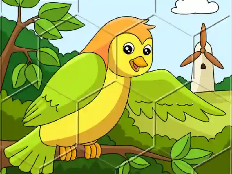 Birds Hex Jigsaw — безплатна онлайн игра