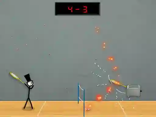 Stick Figure Badminton 3 — безплатна онлайн игра