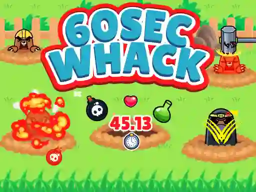 60 Second Whack — безплатна онлайн игра