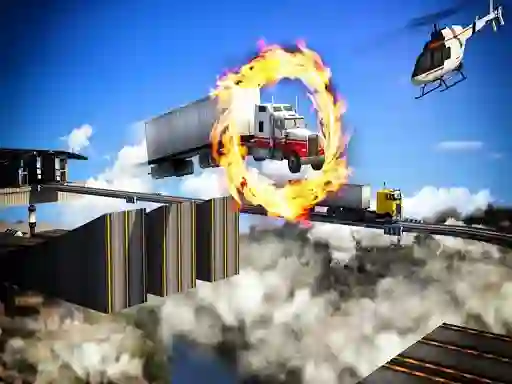 Impossible Truck Driving Stunt Track Parking — безплатна онлайн игра