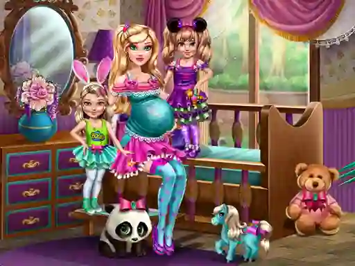 Barbie With Twins — безплатна онлайн игра