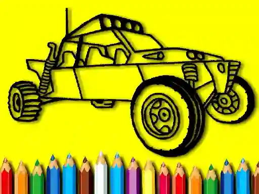 Back To School: Rally Car Coloring Book — безплатна онлайн игра