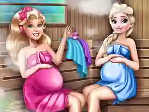 Cute Mommies Pregnant Sauna — безплатна онлайн игра