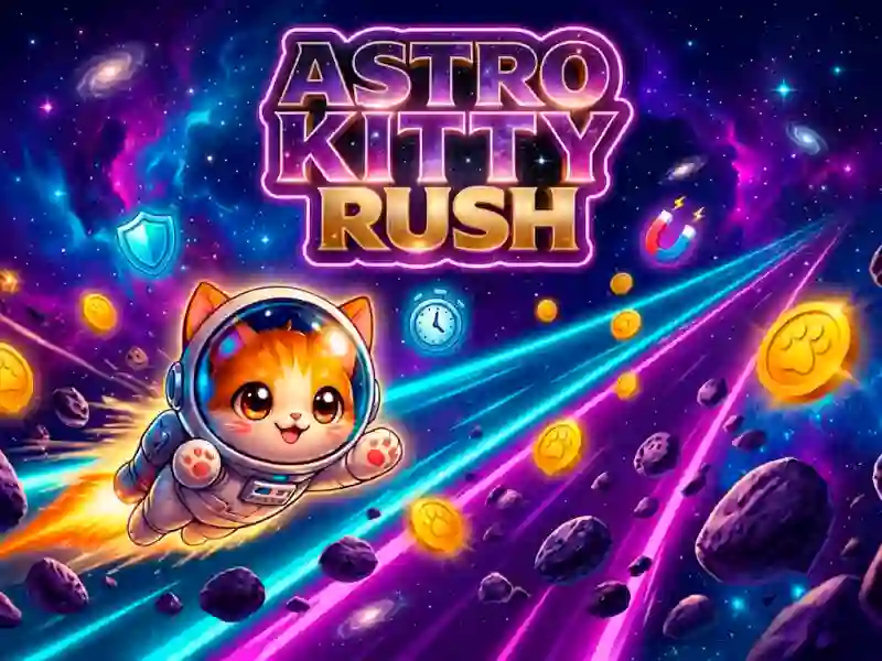 Astro Kitty Rush — безплатна онлайн игра