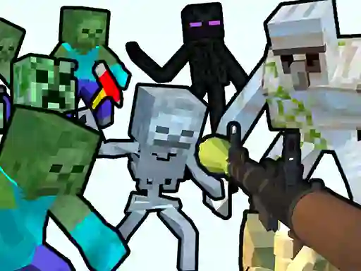 Minecraft Shooter Save Your World — безплатна онлайн игра