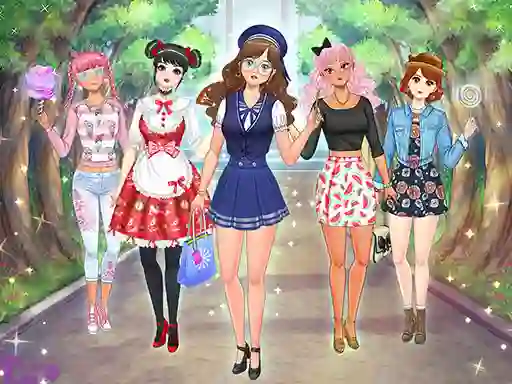 High School Anime Dress Up — безплатна онлайн игра