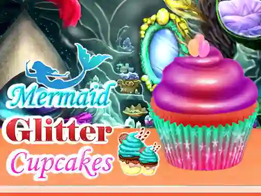 Mermaid Glitter Cupcakes — безплатна онлайн игра