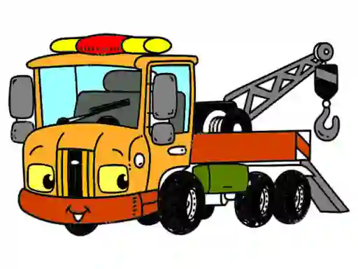 Tow Trucks Coloring — безплатна онлайн игра