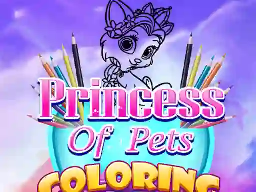 Princess Of Pets Coloring — безплатна онлайн игра