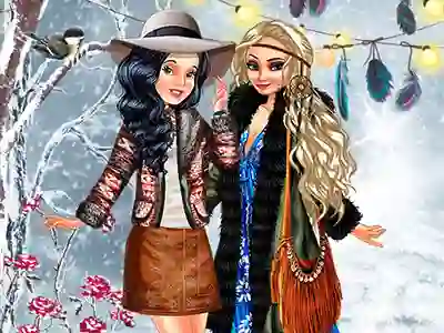 Boho Winter With Princess — безплатна онлайн игра