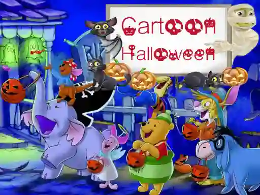 Cartoon Halloween Slide Puzzle — безплатна онлайн игра