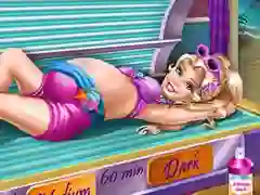 Pregnant Princess Tanning Solarium — безплатна онлайн игра