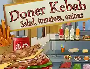 Doner Kebab Salad, Tomatoes, Onions — безплатна онлайн игра