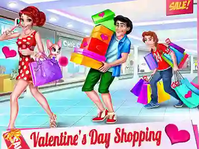 Valentine's Day Shopping — безплатна онлайн игра