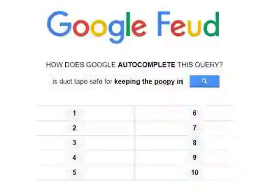 Google Feud — безплатна онлайн игра