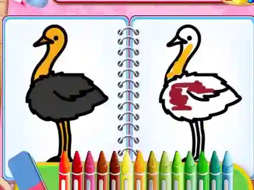 Coloring Birds Game — безплатна онлайн игра
