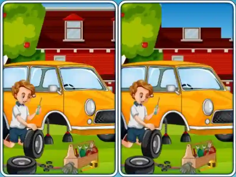 Car Garage Differences — безплатна онлайн игра