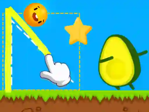 Where's My Avocado Draw Lines — безплатна онлайн игра