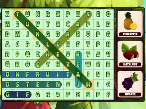 Word Search Fruits — безплатна онлайн игра