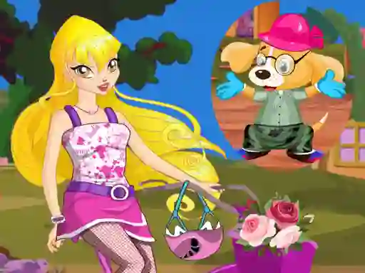 Winx Stella and Puppy — безплатна онлайн игра