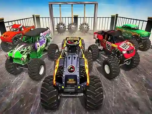 Monster Truck Impossible Stunt Track — безплатна онлайн игра