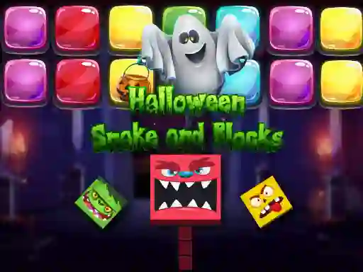 Halloween Snake and Blocks — безплатна онлайн игра