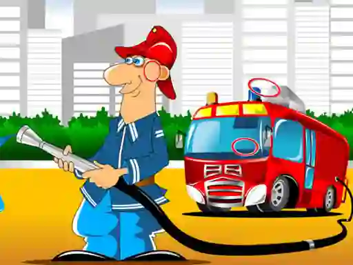 Fire Trucks Differences — безплатна онлайн игра