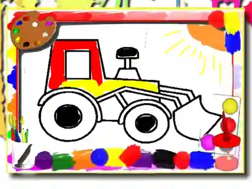 Back to School: Kids Car Coloring — безплатна онлайн игра
