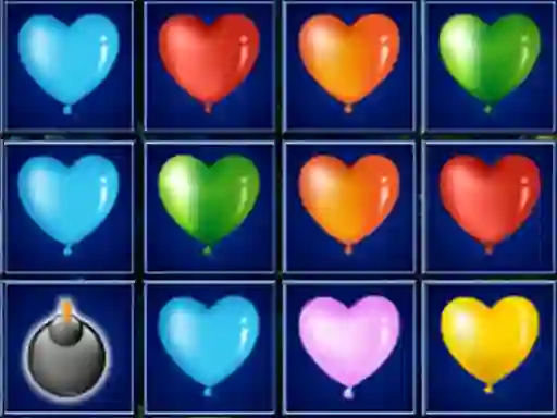 Heart Balloons Block Collapse — безплатна онлайн игра