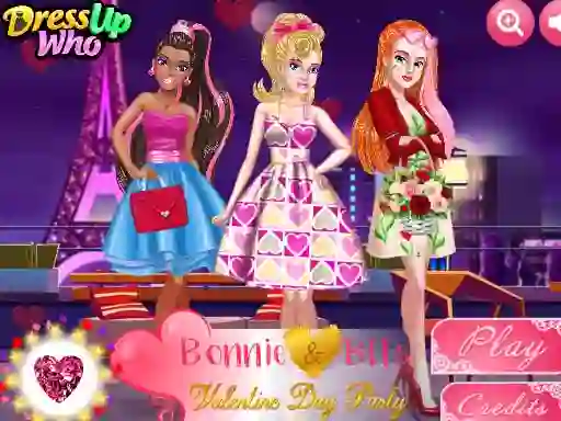 Bonnie and BFFs Valentine Day Party — безплатна онлайн игра
