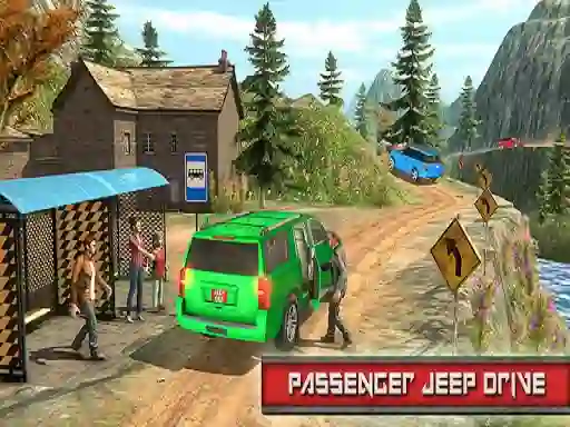Jeep Passeger Offroad Mountain Simulation Game — безплатна онлайн игра