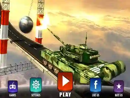 Impossible Army Tank Driving Simulator Tracks — безплатна онлайн игра