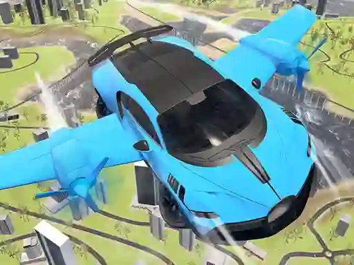 Real Sports Flying Car 3d — безплатна онлайн игра