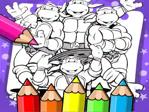 Ninja Turtle Coloring Book — безплатна онлайн игра