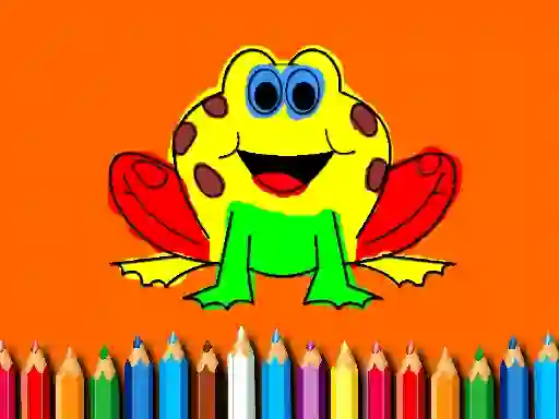 Back To School: Frog Coloring Book — безплатна онлайн игра