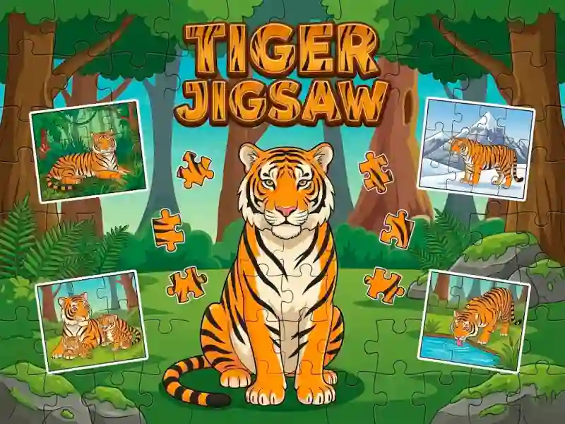 Tiger Jigsaw — безплатна онлайн игра