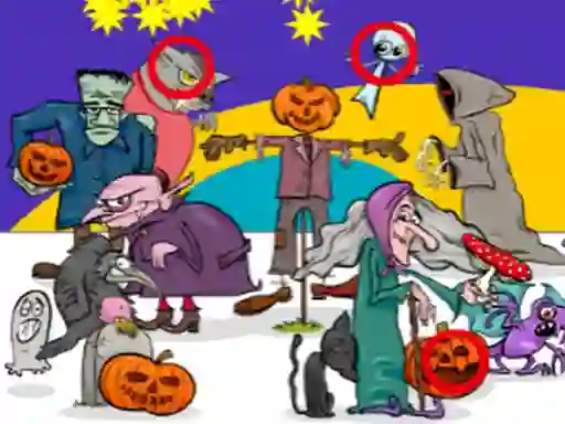 Find 5 Differences Halloween — безплатна онлайн игра