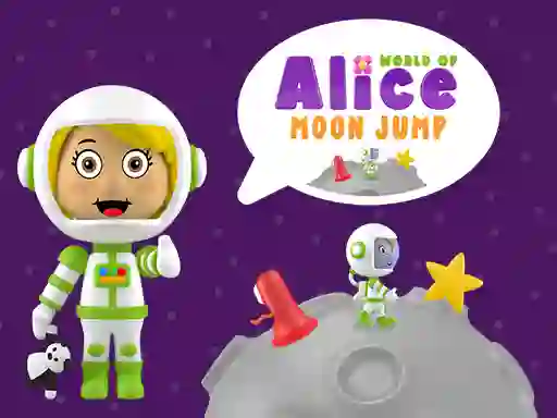 World of Alice Moon Jump — безплатна онлайн игра