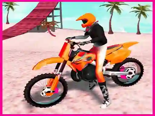 Motocross Beach Jumping Bike Stunt — безплатна онлайн игра