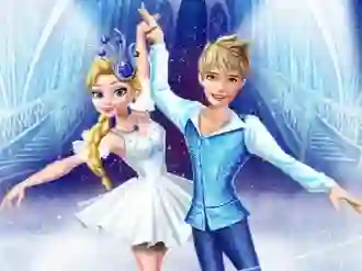 Elsa and Jack Ice Ballet Show — безплатна онлайн игра