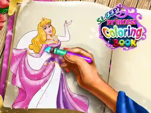 Sleepy Princess Coloring Book — безплатна онлайн игра